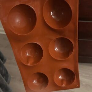 Premium Silicone Sphere Mold - Terracotta